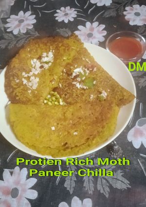 Protein Rich Moth Paneer Chilla रेसिपी मुख्य फोटो