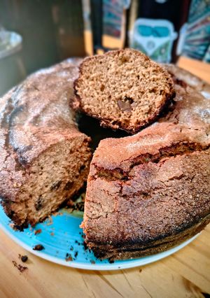 Una foto de Torta trocitos de dulce de leche