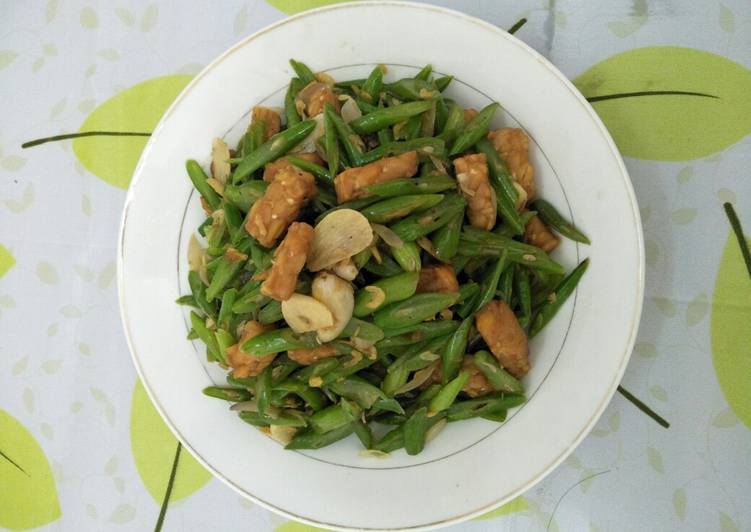 Tumis Buncis campur Tempe