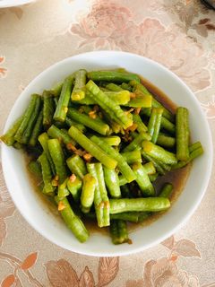 Hình của món Đậu đũa xào tỏi.