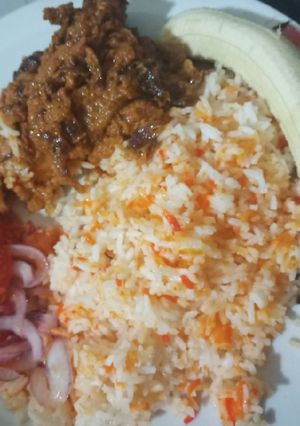 A picture of Beef Biriani.