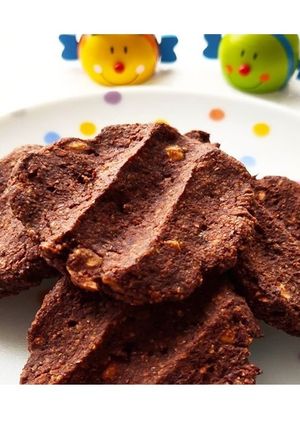 Una foto de Galletas Veganas de avellanas y cacao (sin azúcar)