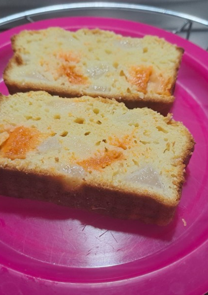 Una foto de Budín de peras y calabaza sin manteca