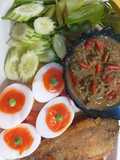 น้ำพริกปลาร้าไข่ปลาดุก