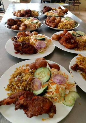 A picture of Garnished Rice.