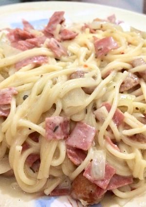 Foto resep Spagheti Carbonara Creamy