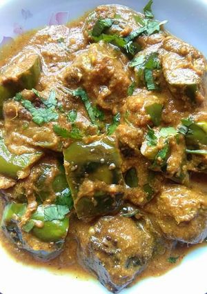 A picture of Brinjal masala.