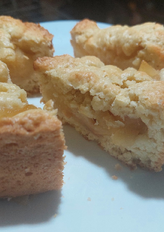 Una foto de Tarta de manzana DELICIOSA 😋❤️ ideal compañera del mate