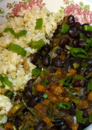 Una foto de Cazuela de porotos negros