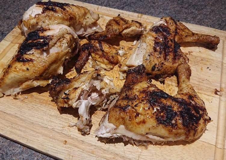 Easiest Way to Prepare Homemade Piri-Piri Spatchcock Chicken