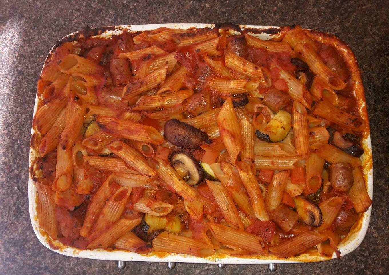 Sausage Pasta Bake - Gluten, Wheat & Dairy free