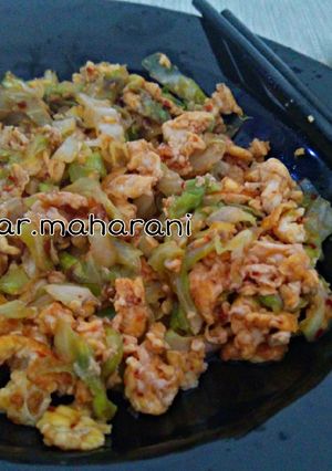 Foto resep DEBM-Orak Arik Kol Pedas
