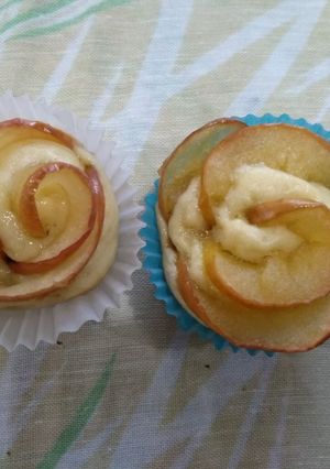 Una foto de Masitas de Rosas de manzana