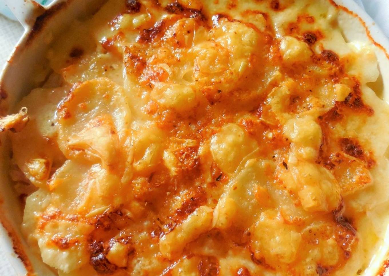 Lasagnes de pommes de terre au jambon