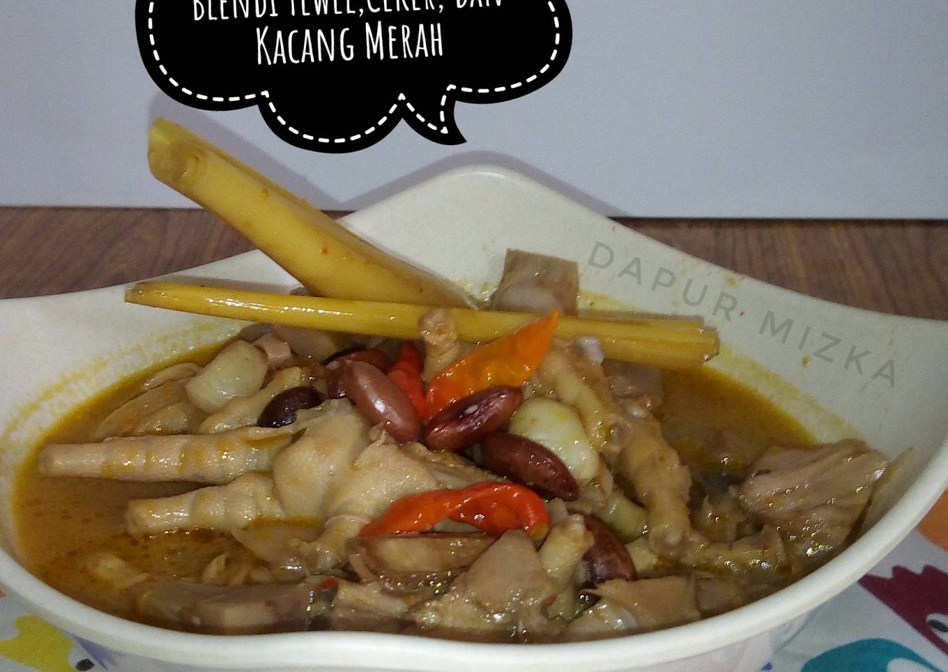 Blendi Tewel,Ceker dan Kacang Merah