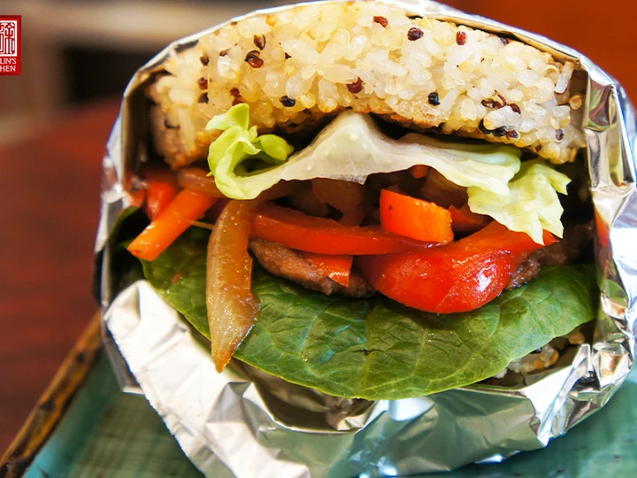 Easy Steps Prepare Recipes Beef Rice Burger the Can Spoil the Tongue Can Pamper Your Tongue.