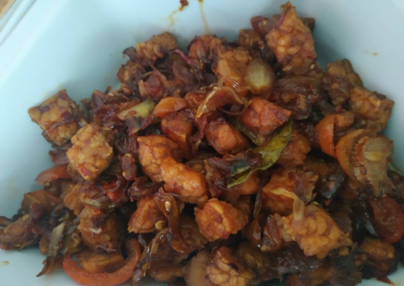Oseng tempe sambel kecap