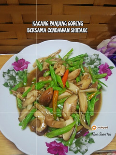 Gambar 1:12: 23 - Kacang panjang goreng bersama cendawan shiitake