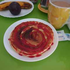Una foto de Tortitas casera para desayunar fin de semana