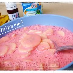 A picture of Banana and milk.