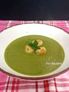 Una foto de Crema de guisantes
