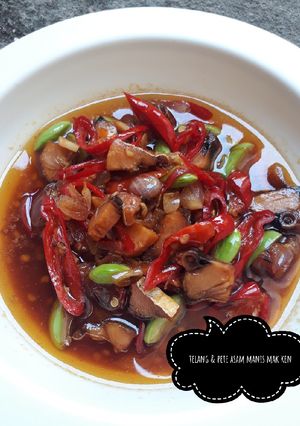 Foto resep Telang pete asam manis