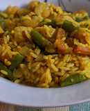 Arroz del día con cangrejo chatka