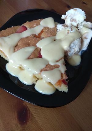 Villámgyors kavart gyümölcsös recept fotója