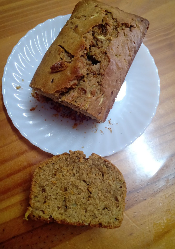 Una foto de Budín integral con zucchini 🥒