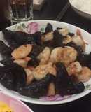 Camarones con hongos 🍄