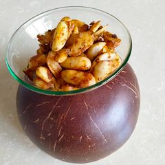 A picture of Chatpata Jackfruit Seeds chaat.