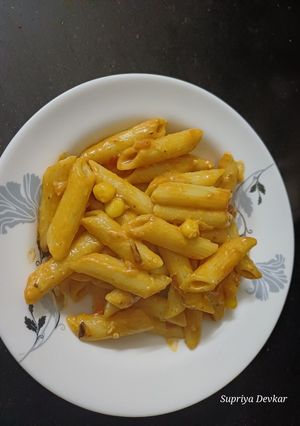 A picture of Mix vegetable pasta.
