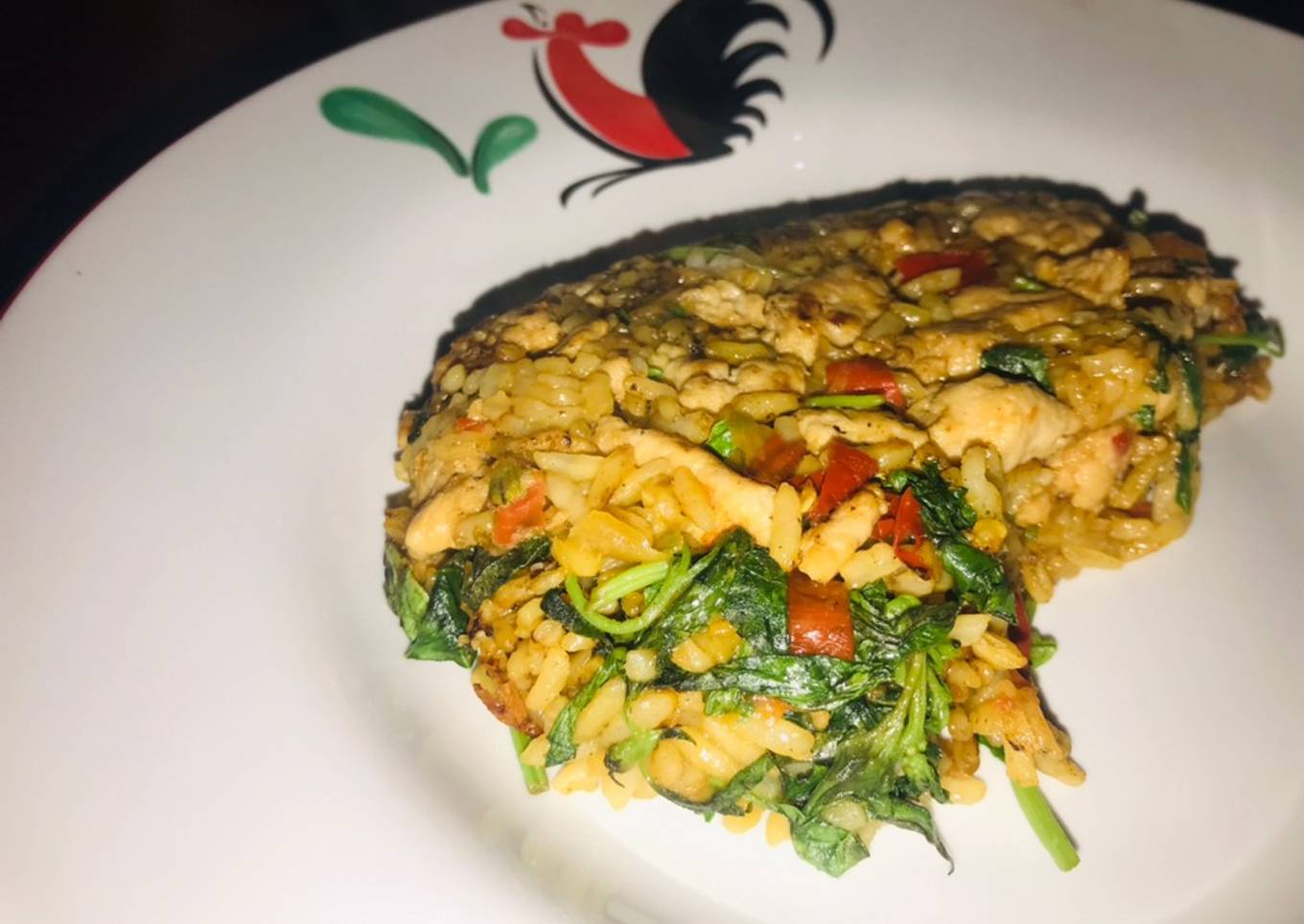 Nasi goreng kemangi (no minyak, gula, santan, tepung)