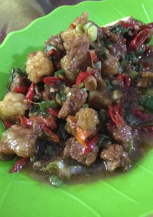Foto resep Gongso daging mercon