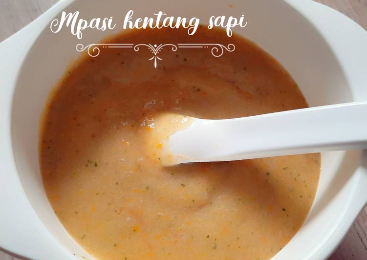 Resep masakan Mpasi Kentang Sapi | Cara Membuat Mpasi Kentang Sapi Yang Enak Dan Lezat
