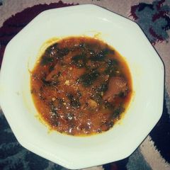 A picture of Pumpkin soup(miyar taushe).