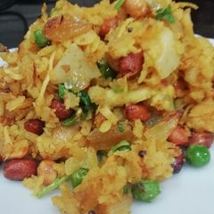 A picture of Masala Pohe.