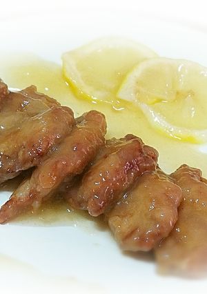 Foto principal de "Pollo" Vegano con limón al estilo chino