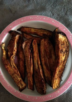 A picture of Air fryer jerk aubergine.