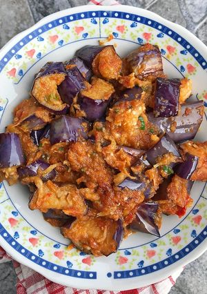 Foto resep Terong teri balado