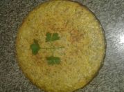 Una foto de tortilla azafran