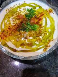 صورة لوصفة فول مدمس بطحينية