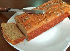 Una foto de Pan de banano con semillas de girasol