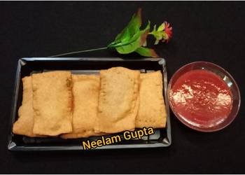 Popular Cuisine Wheat puff samosa Practical Delicious