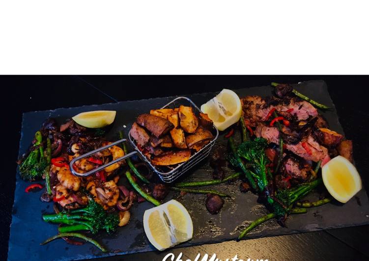 Recipe of Speedy ChefMrstorm’s Surf and Turf Platter