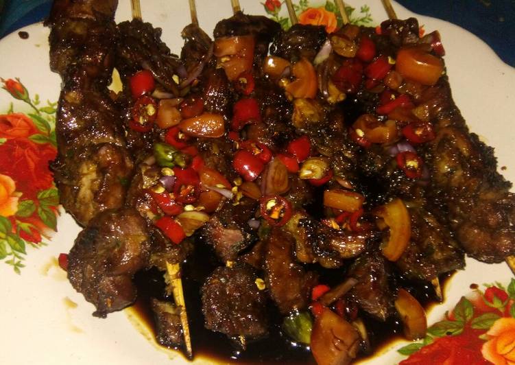 Resep: Lezat Sate Kambing Simple bisa Empuk