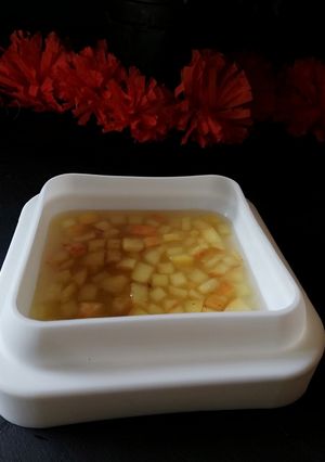 Una foto de Gelatina de manzana