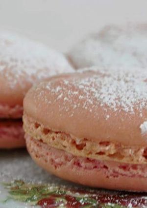 Foto resep Strawberry macaron