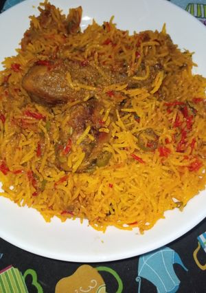 A picture of Smoked Drumsticks Zarda Biryani.