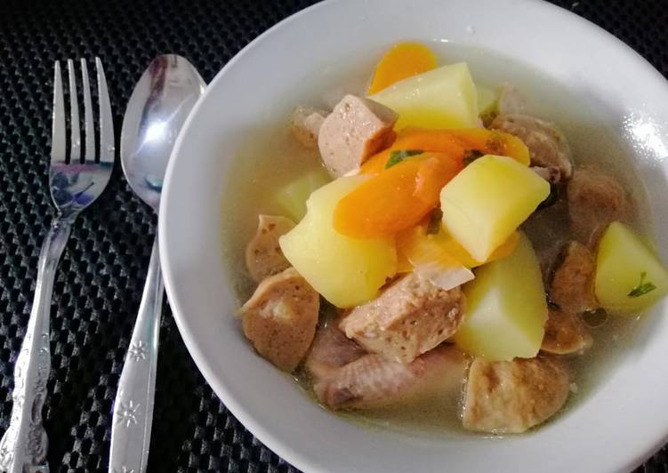 Resep Sup Ayam Bakso, Bisa Manjain Lidah